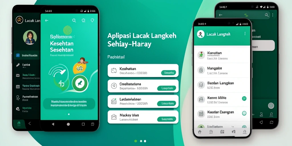 Tampilan antarmuka aplikasi Lacak Langkah 3446 yang menarik dan informatif.