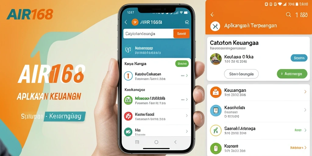 Tampilan antarmuka aplikasi Catatan Keuangan AIR168 yang menarik dan fungsional.