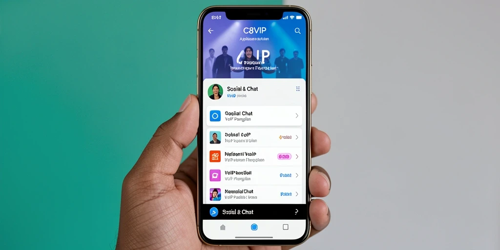 Antarmuka C8VIP yang intuitif untuk VoIP Panggilan.