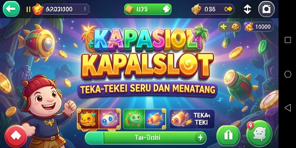 Antarmuka menarik dengan berbagai teka-teki menantang.