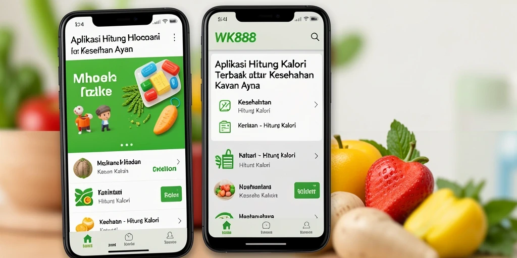 Tampilan antarmuka aplikasi WK888 yang sederhana dan informatif.