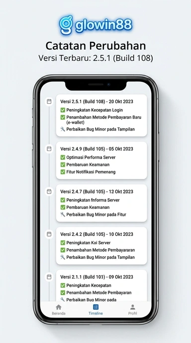 Riwayat Versi glowin88 untuk Pengguna Android